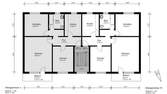 Grundriss Obergeschoss