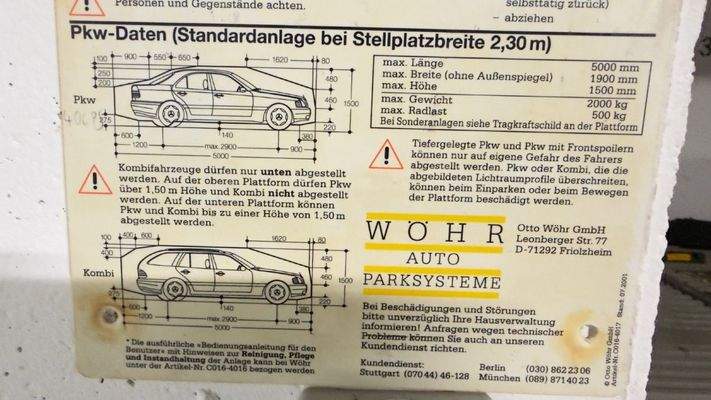 Hinweise Größenbeschränkung