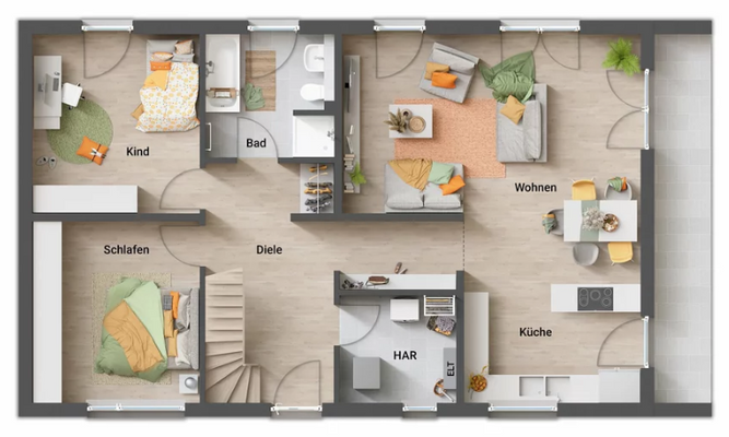 Grundriss Erdgeschoss