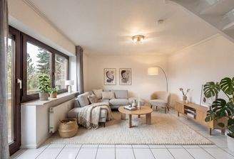 Maisonette-Wohnung mit Balkon (Visualisierung)