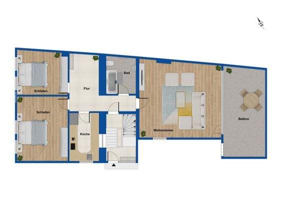 Grundriss Obergeschoss