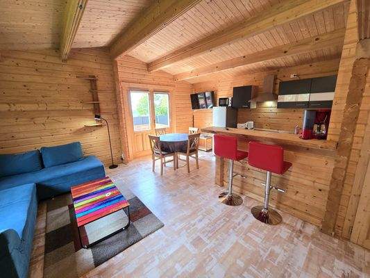 Wohn- Essbereich - Blockhütte