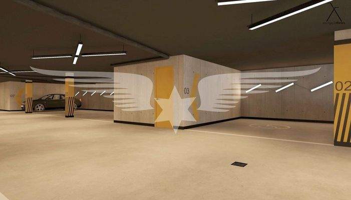Viesualisierte Tiefgarage