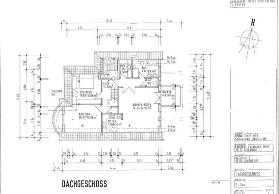 Grundriss Dachgeschoss