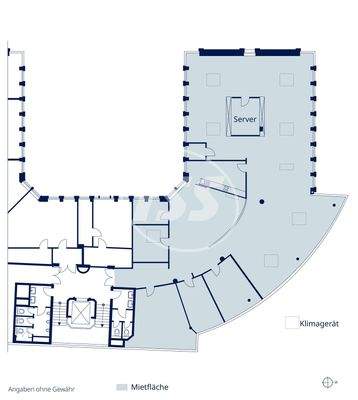   Grundriss Mietfläche im 3. OG