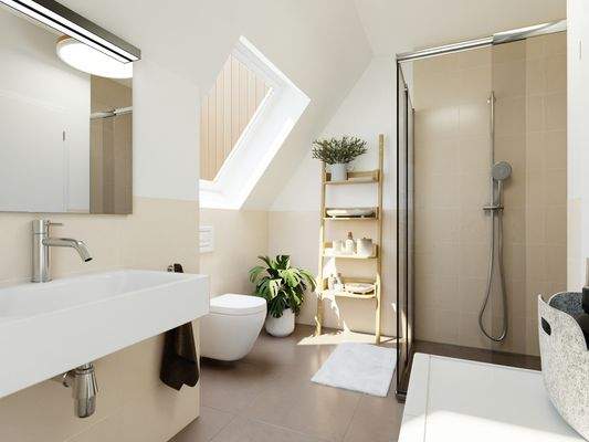 Visualisierung - Tageslichtbad - Haus A - Wohnung  4