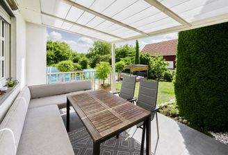 Überdachte Terrasse