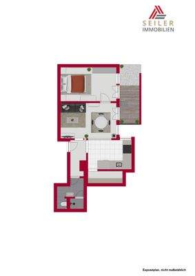 Wohnung im 1. Obergeschoss ohne Bohlenstube