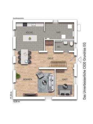 Grundriss Obergeschoss