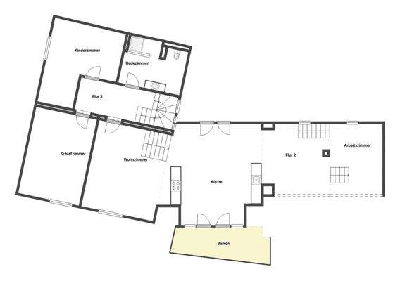 Grundriss Skizze 1.OG