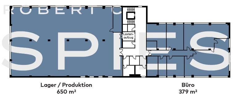 AUFTEILUNG / 1. OG / ca. 1.029 m²