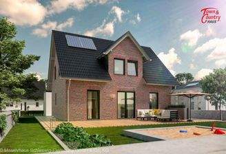 Ansicht Garten Verblendfassade