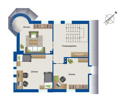 Grundriss - Dachgeschoss