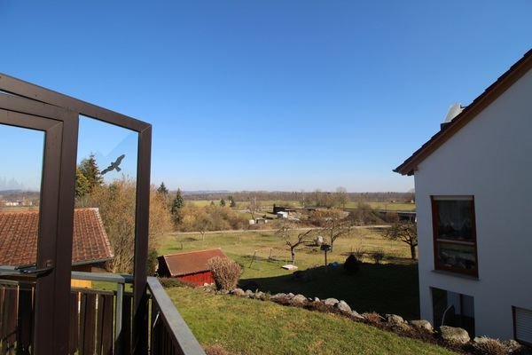 Ausblick vom Balkon Esszimmer