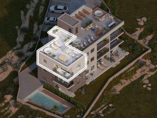 Luxuriöses Penthouse auf der malerischen Insel Ciovo