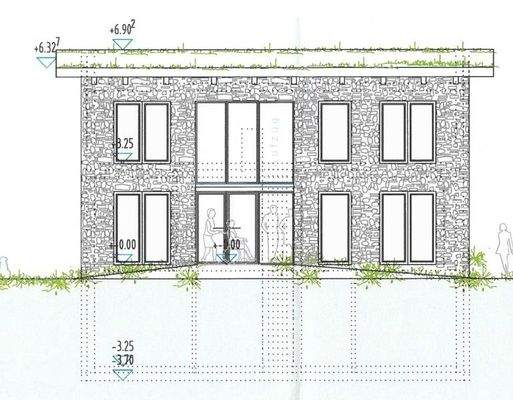 Ansicht Westen Neubau