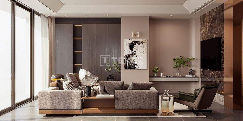 Apartments in a Secure Complex with Sea View in Ataşehir