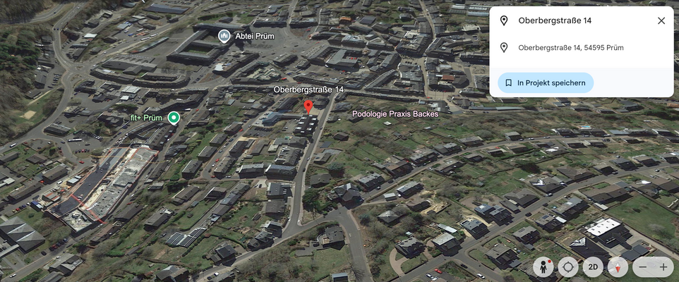Google Earth Ansicht Oberbergstraße 14 Prüm