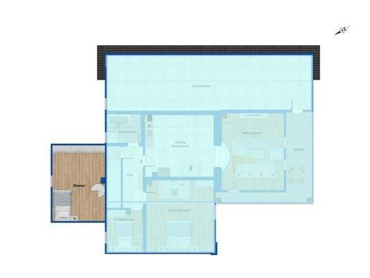 Grundriss DG Zimmer zu Whg. 2 