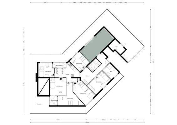 Grundriss Penthouse-Wohnung