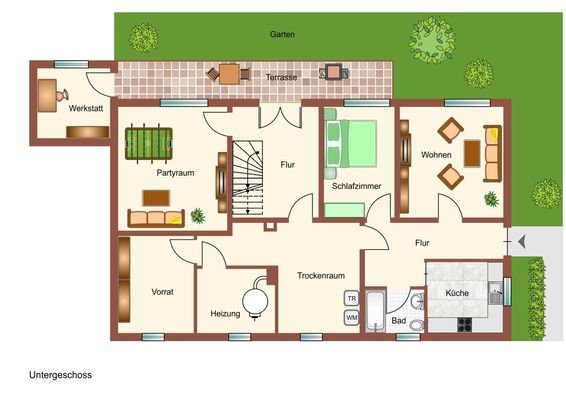 Grundriss Untergeschoss
