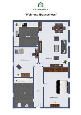 Grundriss Wohnung Erdgeschoss