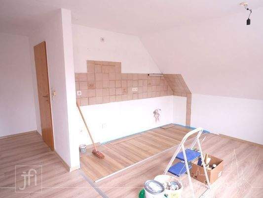 ...mit offener Küche...