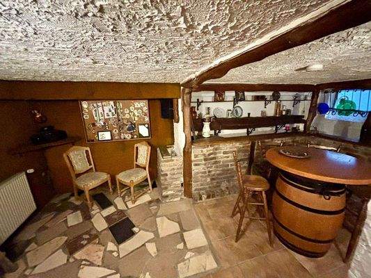 Keller Bar mit Heizung + Ausgang zum Garten