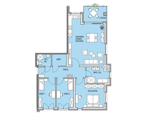 Haus A - EG - WG 3