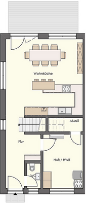 Grundriss-Skizze Erdgeschoss