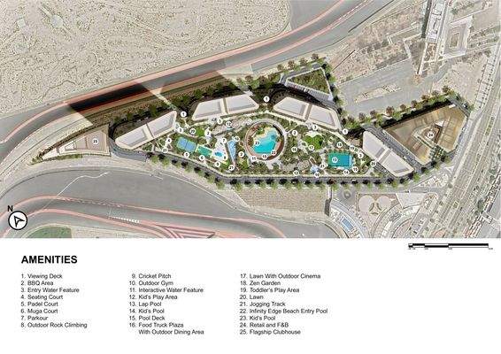 Site plan - Amenities