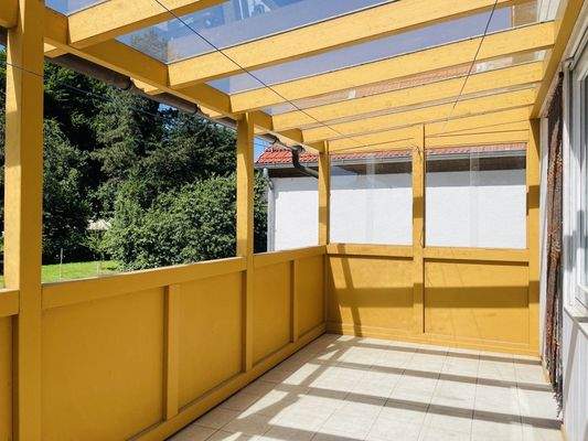 Balkon am Wohnzimmer