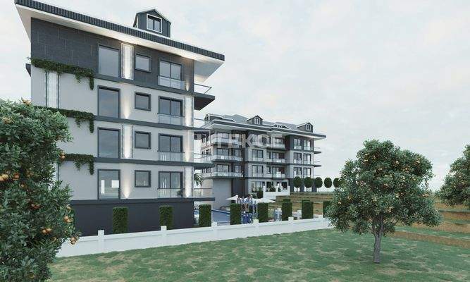 Elegant Apartments in a Rich Featured Complex in Alanya