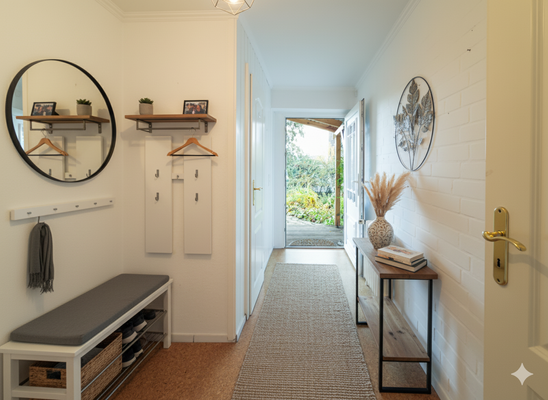 Diele Richtung Hauseingang Staging