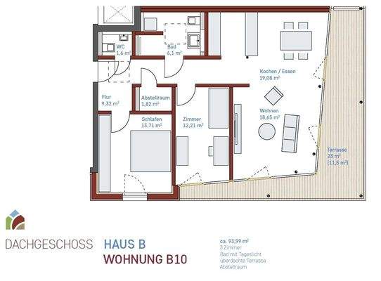 Grundriss Wohnung B10