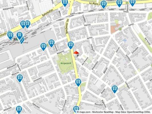 Geolyzer Kartenausschnitt