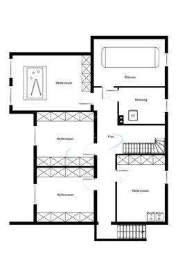 Grundriss Wohnhaus Kellergeschoss