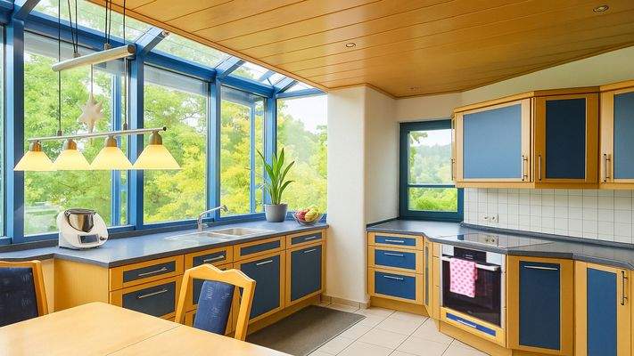 Freundliche Wohnküche mit...