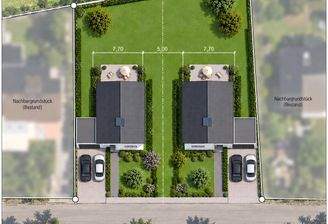 Lageplan des Bauplatzes