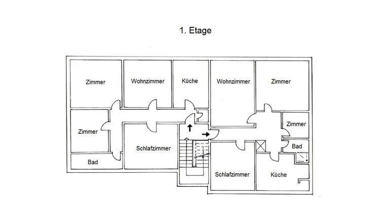 Grundriss 1. Etage