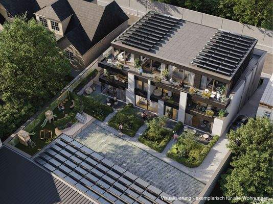 Haus und Carports mit PV