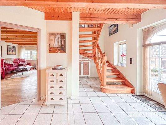 Treppe ins Dachgeschoss