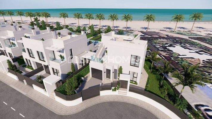 Luxury 3-Bedroom Houses in A Beachfront Project in Los Alcazares
