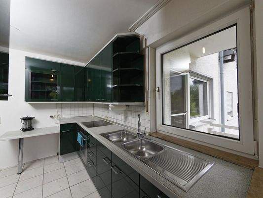 Küche - Perspektive vom Balkon