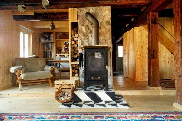 Wohnen Kamin Obergeschoss