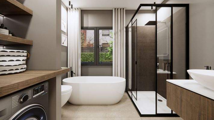 Badezimmer - Visualisierung, Abweichungen möglich!