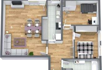 3D Grundriss WHG 9 DG