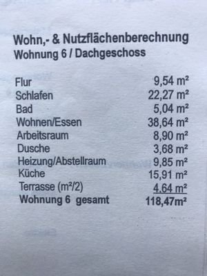 Wohnflächenberechnung