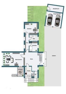 Grundriß Obergeschoß