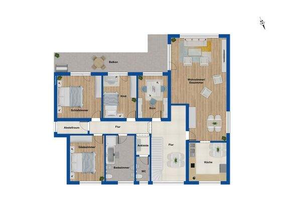 Grundriss Obergeschoss